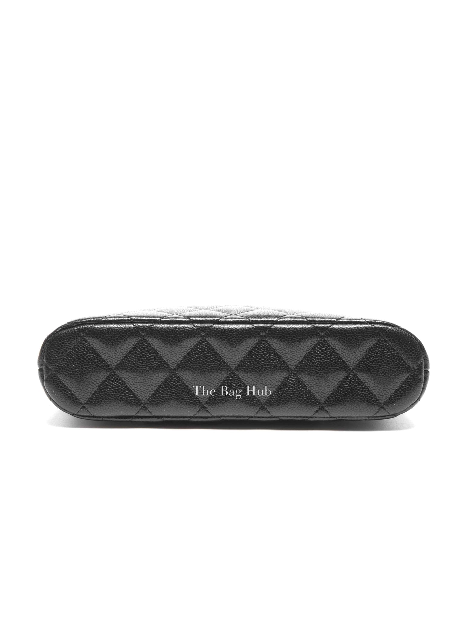 Chanel Black Caviar Quilted 24A Classic Clutch with Chain GHW
