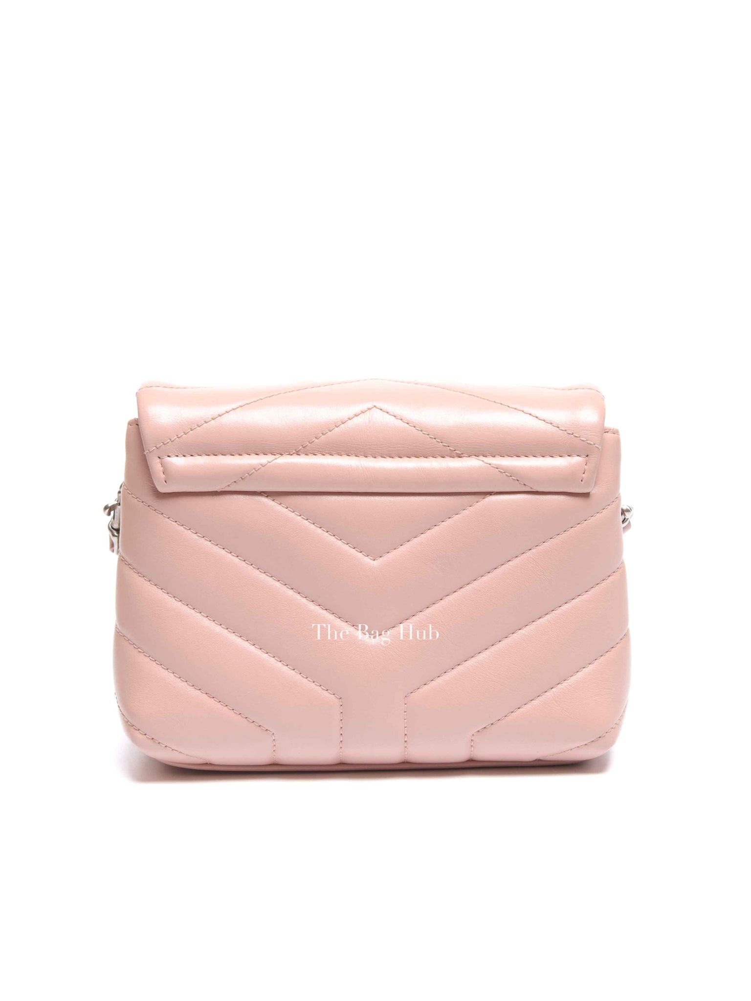 Saint Laurent Tender Pink Calfskin Y Quilted Monogram Toy Loulou Crossbody Bag