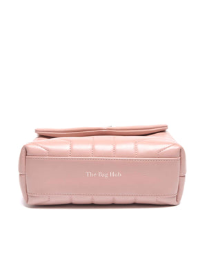 Saint Laurent Tender Pink Calfskin Y Quilted Monogram Toy Loulou Crossbody Bag