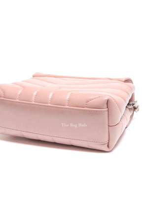 Saint Laurent Tender Pink Calfskin Y Quilted Monogram Toy Loulou Crossbody Bag