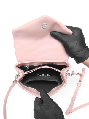 Saint Laurent Tender Pink Calfskin Y Quilted Monogram Toy Loulou Crossbody Bag