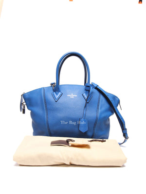 Louis Vuitton Bleu Veau Leather Cachemire Soft Lockit PM Bag