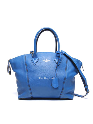 Louis Vuitton Bleu Veau Leather Cachemire Soft Lockit PM Bag