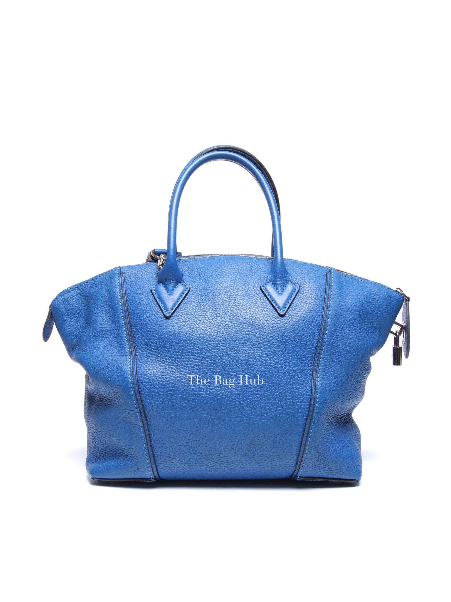 Louis Vuitton Bleu Veau Leather Cachemire Soft Lockit PM Bag