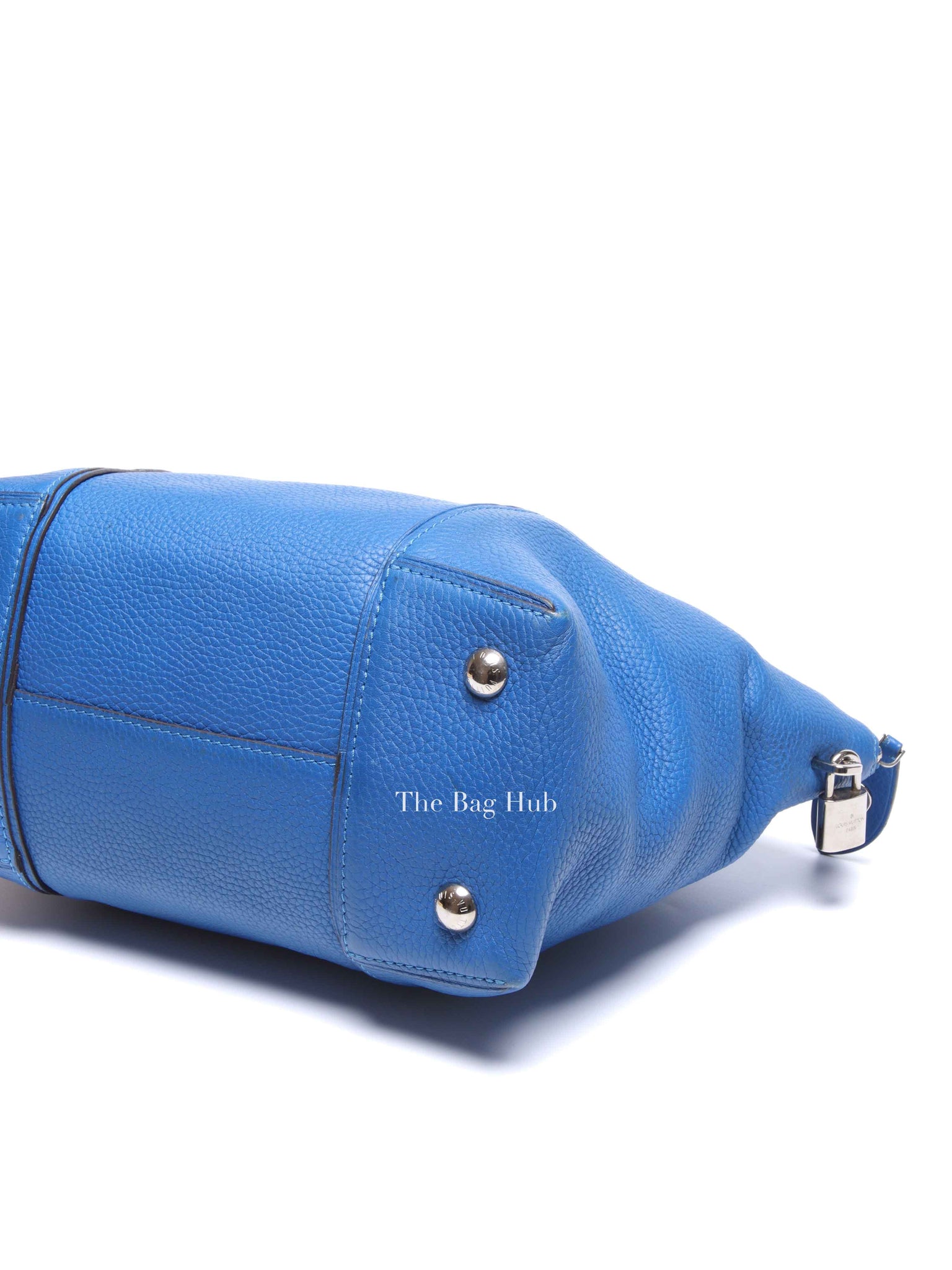 Louis Vuitton Bleu Veau Leather Cachemire Soft Lockit PM Bag