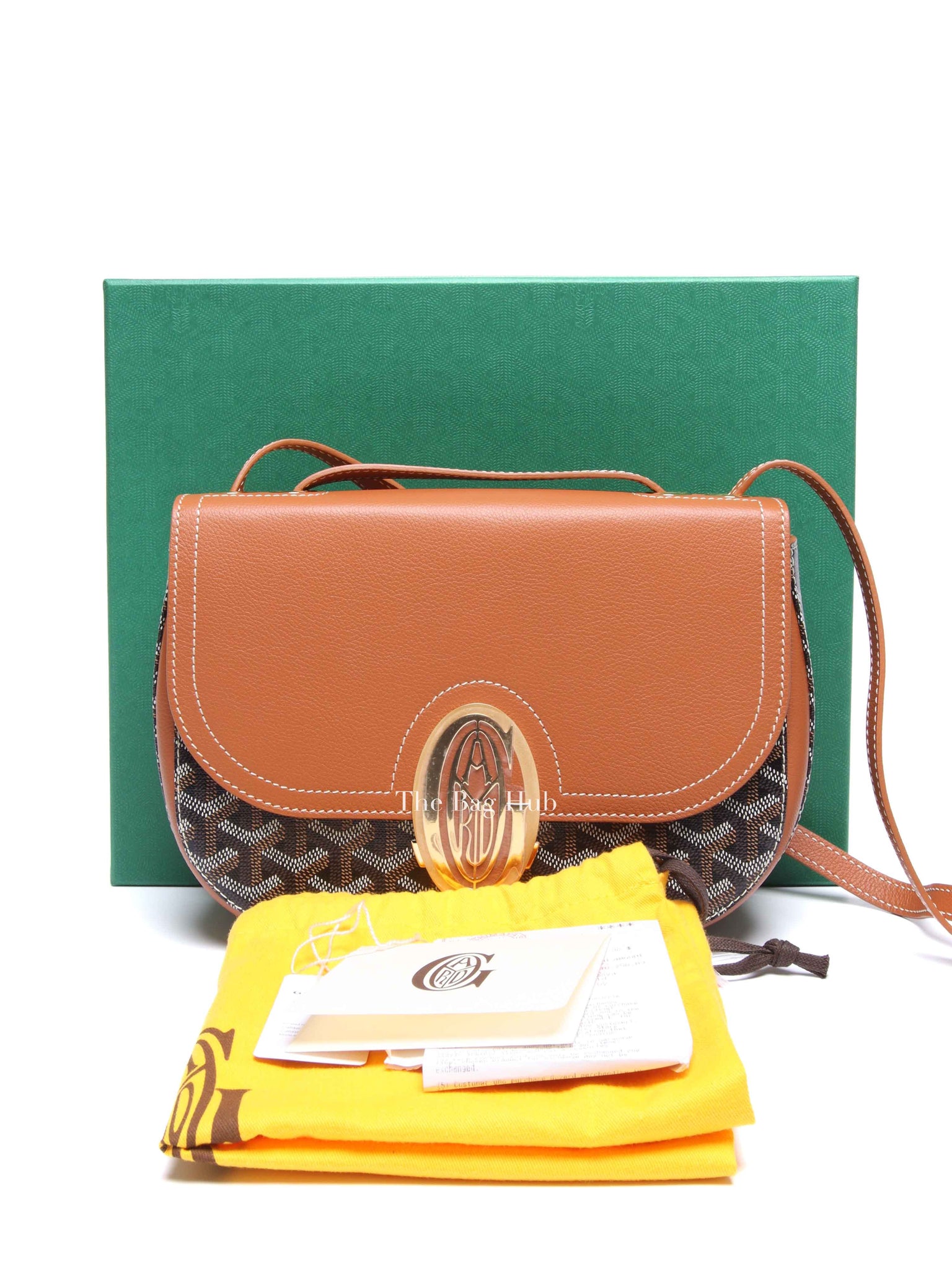 Goyard Black/Tan Goyardine 233 PM Shoulder Bag