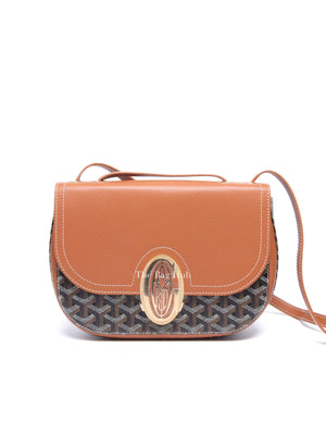 Goyard Black/Tan Goyardine 233 PM Shoulder Bag