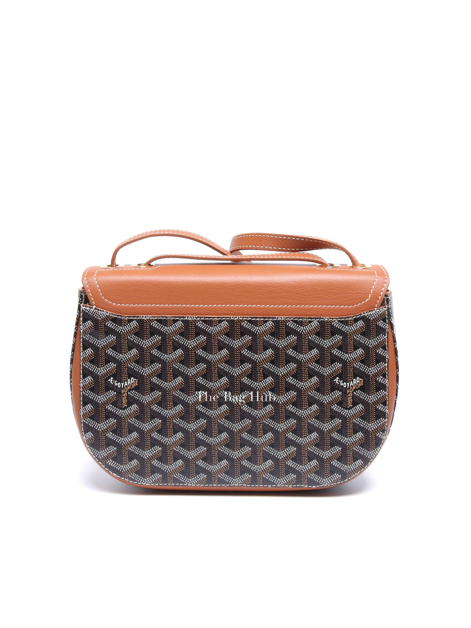 Goyard Black/Tan Goyardine 233 PM Shoulder Bag