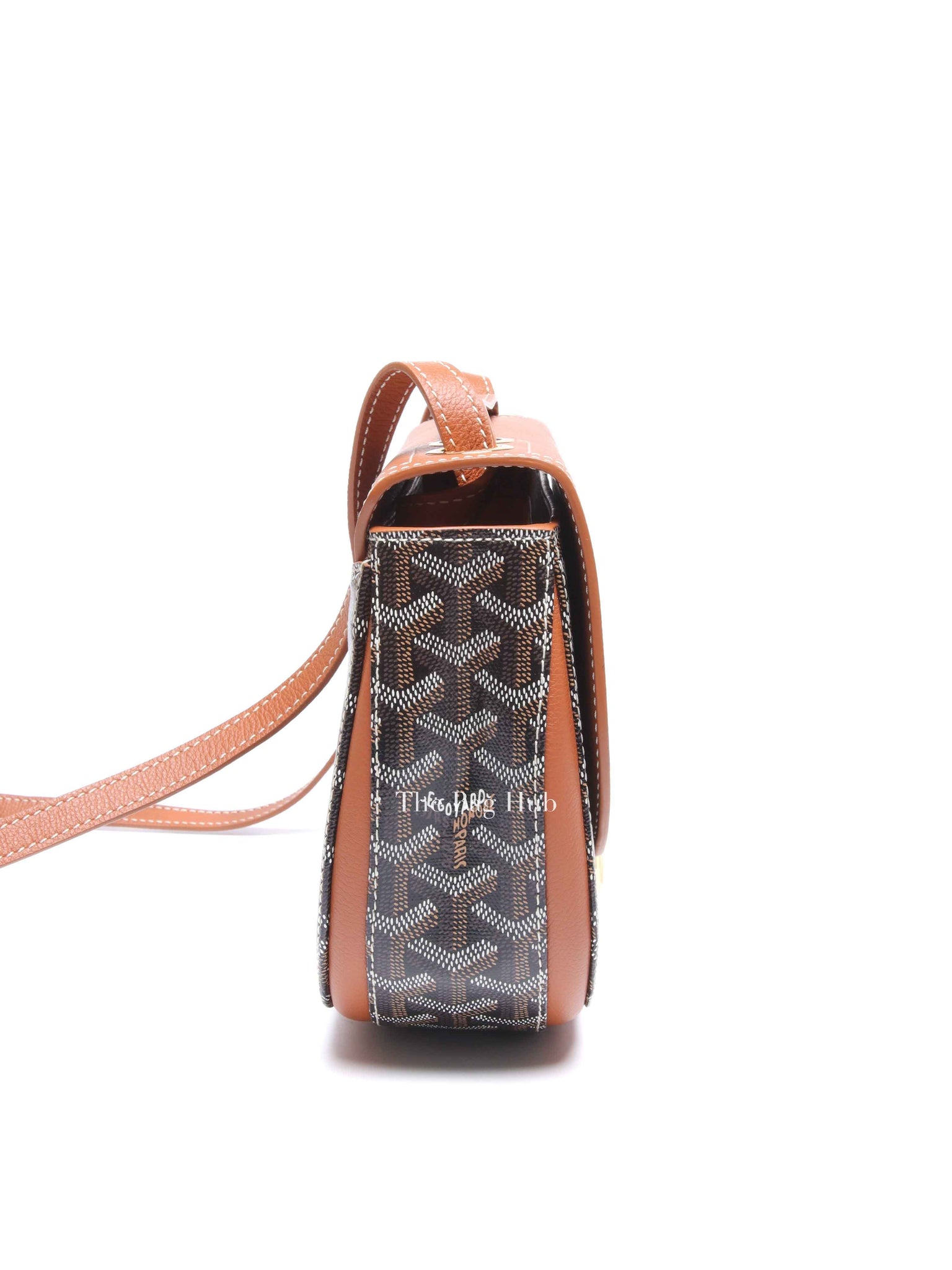 Goyard Black/Tan Goyardine 233 PM Shoulder Bag