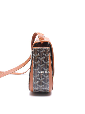 Goyard Black/Tan Goyardine 233 PM Shoulder Bag