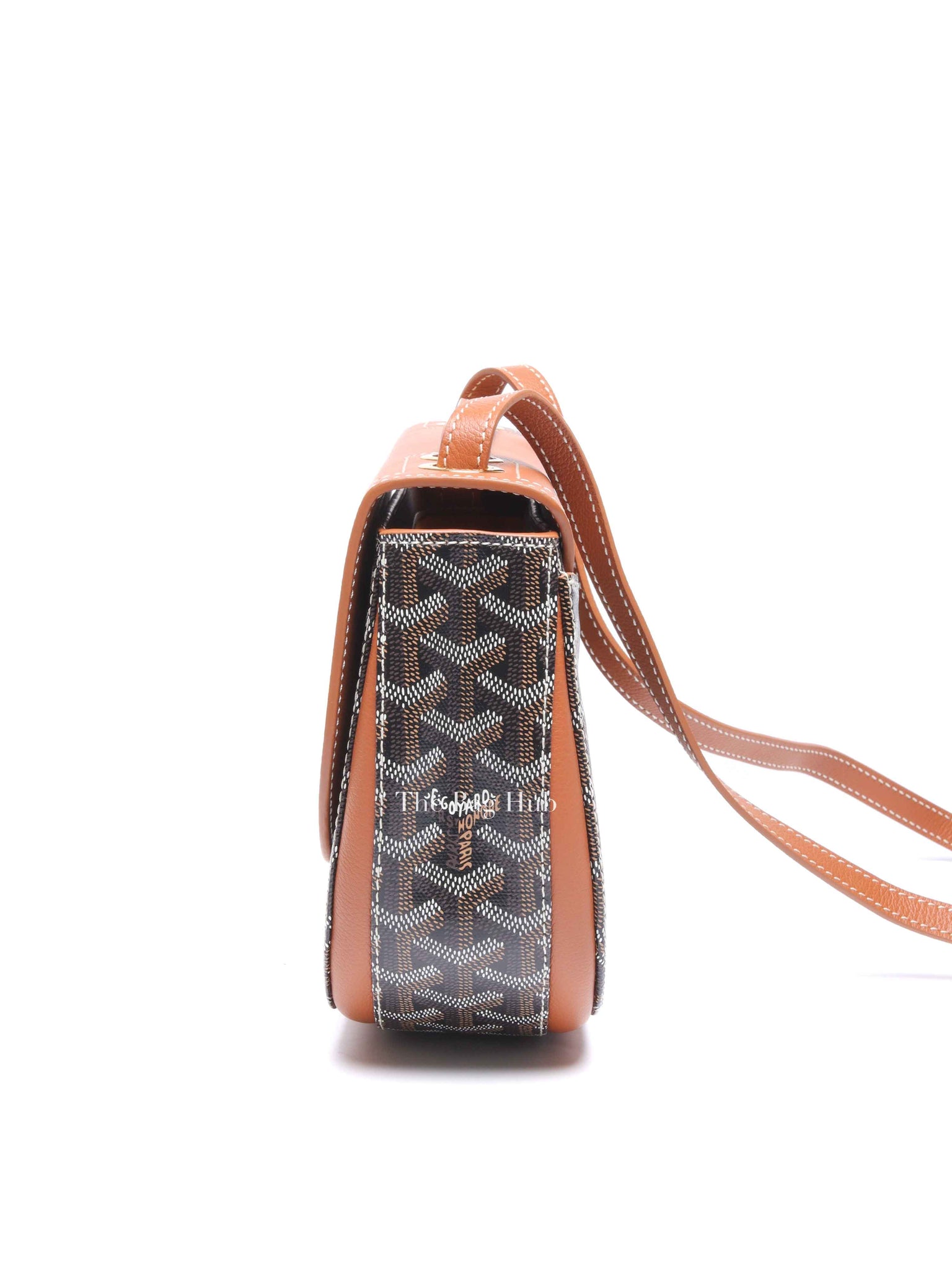 Goyard Black/Tan Goyardine 233 PM Shoulder Bag