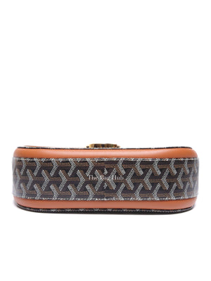 Goyard Black/Tan Goyardine 233 PM Shoulder Bag
