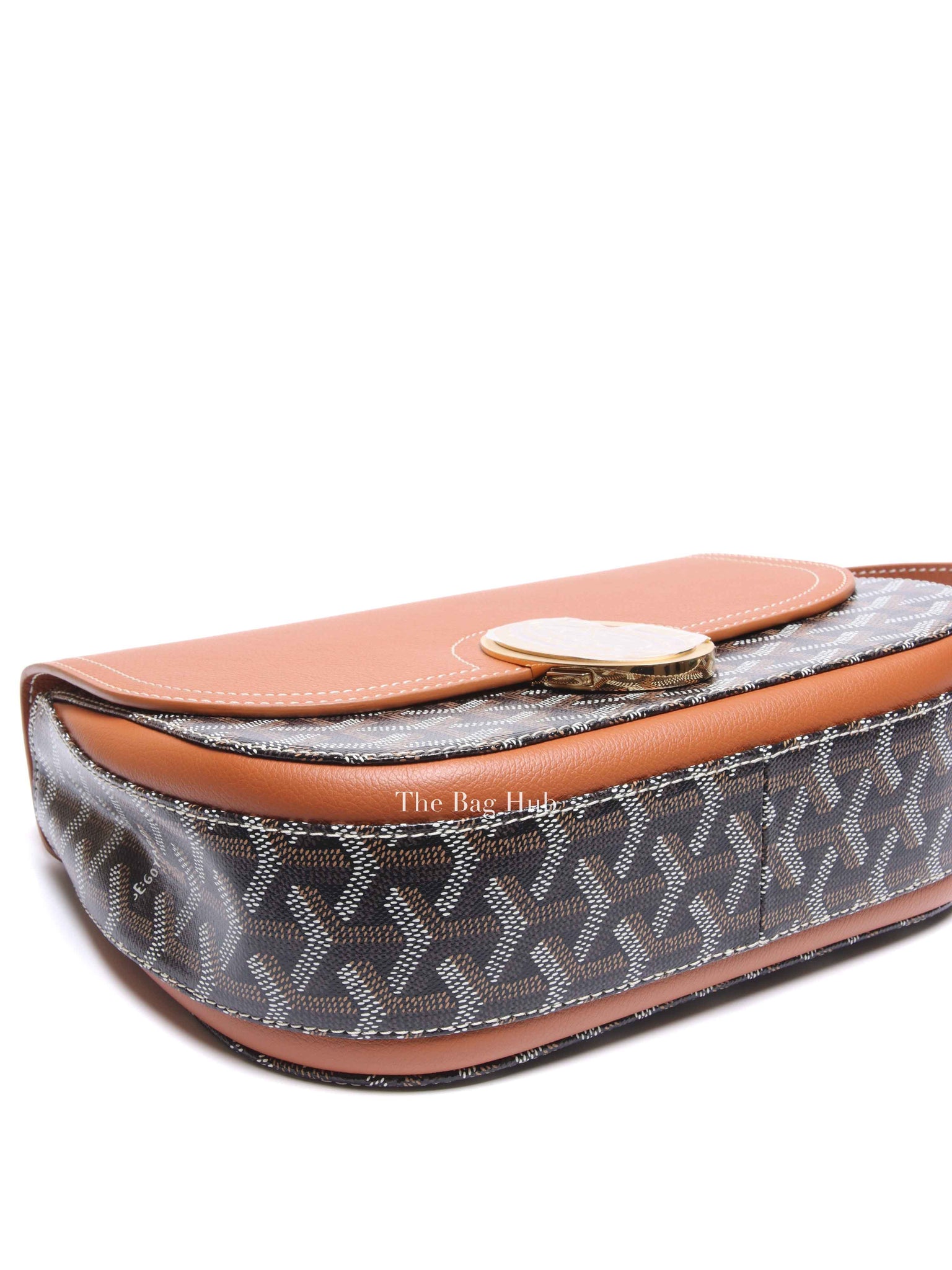 Goyard Black/Tan Goyardine 233 PM Shoulder Bag