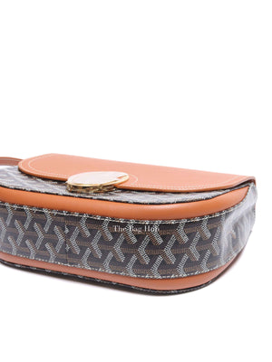 Goyard Black/Tan Goyardine 233 PM Shoulder Bag