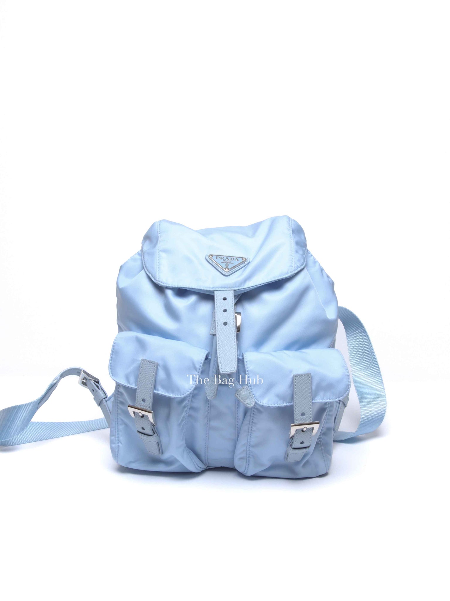 Prada Celeste Vela Small Re-Nylon Backpack 1BZ677
