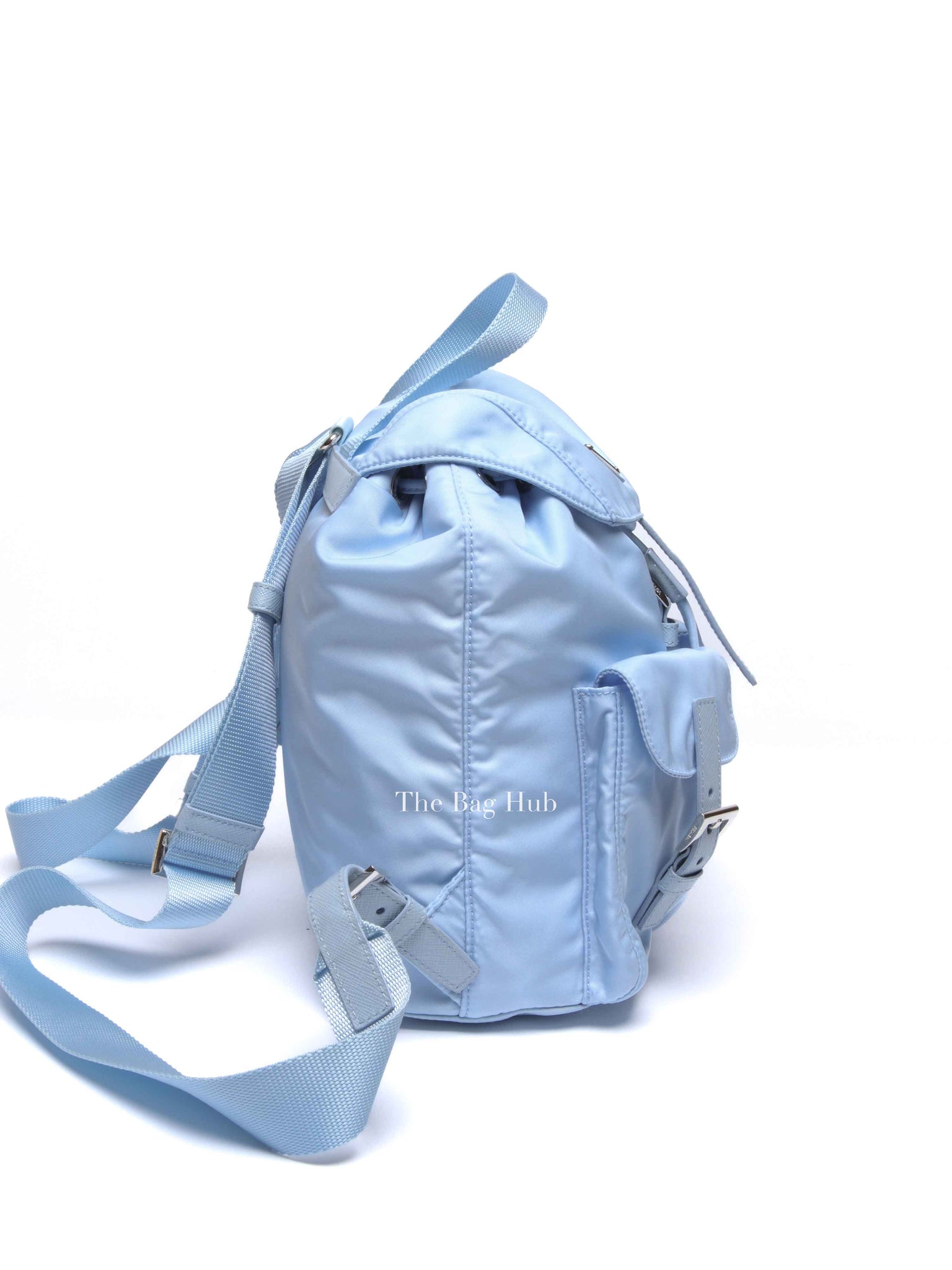 Prada Celeste Vela Small Re-Nylon Backpack 1BZ677