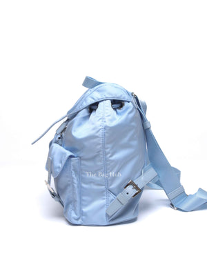 Prada Celeste Vela Small Re-Nylon Backpack 1BZ677