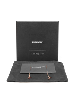 Saint Laurent Gold Cassandre Threader Earrings
