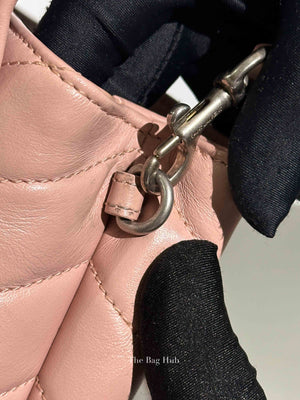 Saint Laurent Tender Pink Calfskin Y Quilted Monogram Toy Loulou Crossbody Bag