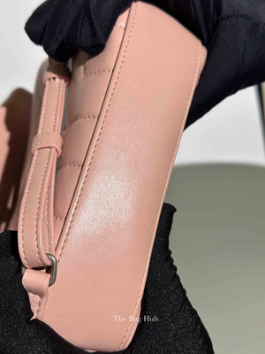 Saint Laurent Tender Pink Calfskin Y Quilted Monogram Toy Loulou Crossbody Bag