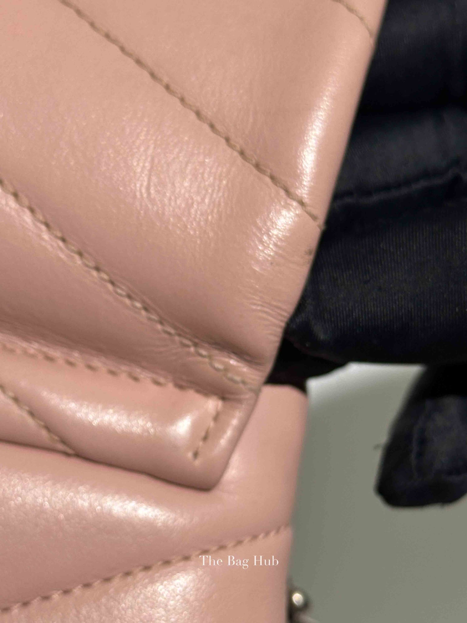 Saint Laurent Tender Pink Calfskin Y Quilted Monogram Toy Loulou Crossbody Bag