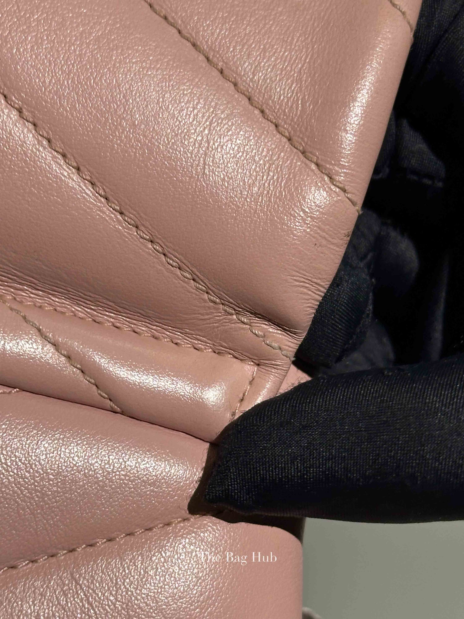 Saint Laurent Tender Pink Calfskin Y Quilted Monogram Toy Loulou Crossbody Bag
