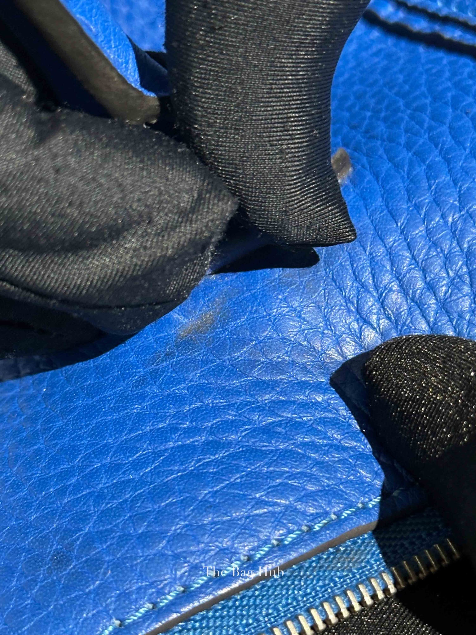 Louis Vuitton Bleu Veau Leather Cachemire Soft Lockit PM Bag
