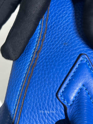 Louis Vuitton Bleu Veau Leather Cachemire Soft Lockit PM Bag