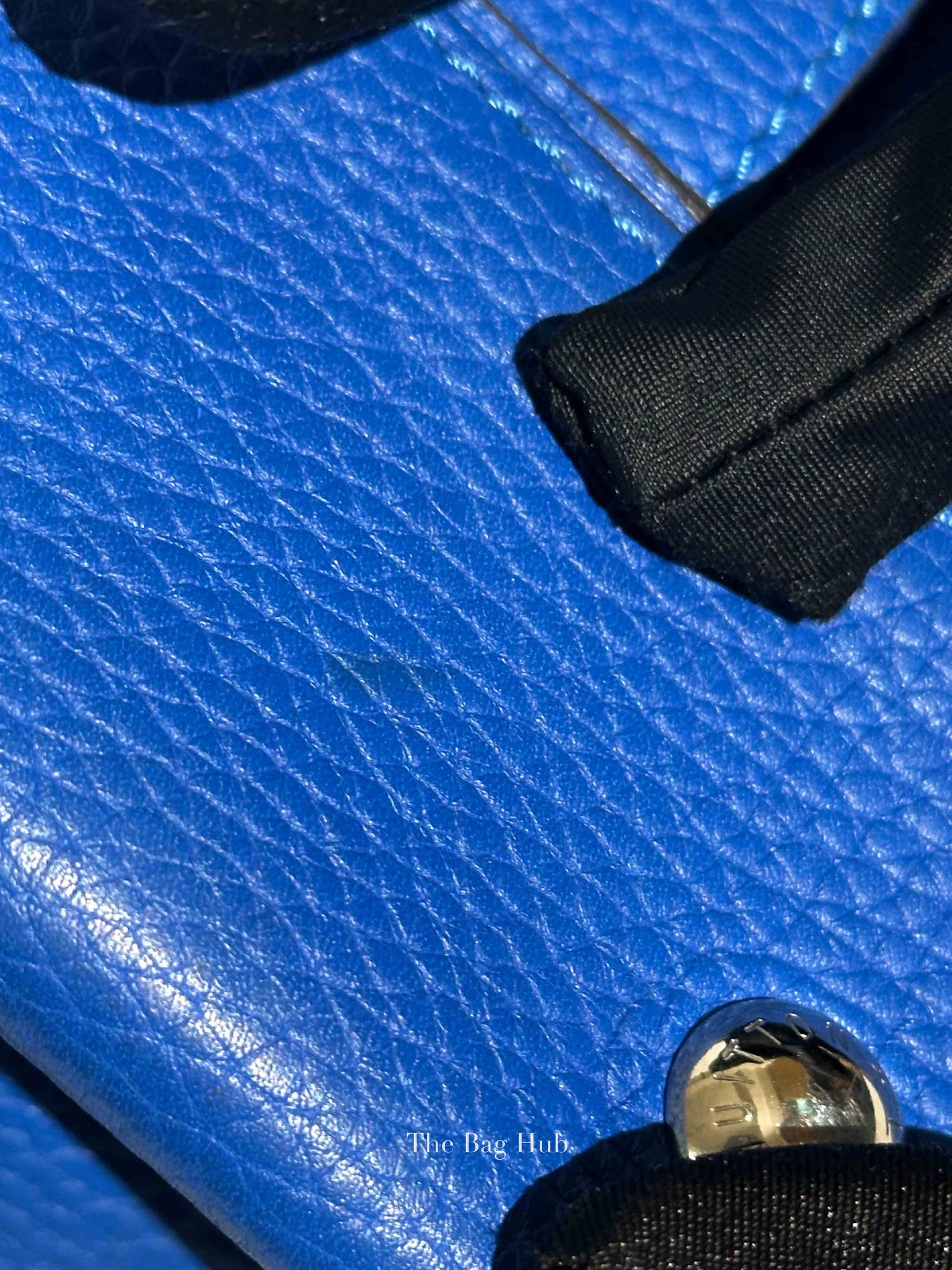Louis Vuitton Bleu Veau Leather Cachemire Soft Lockit PM Bag