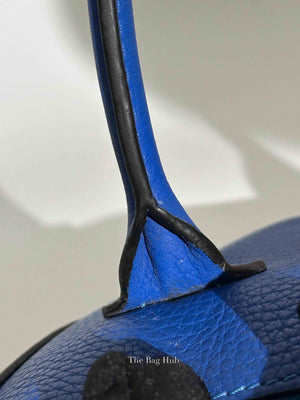 Louis Vuitton Bleu Veau Leather Cachemire Soft Lockit PM Bag