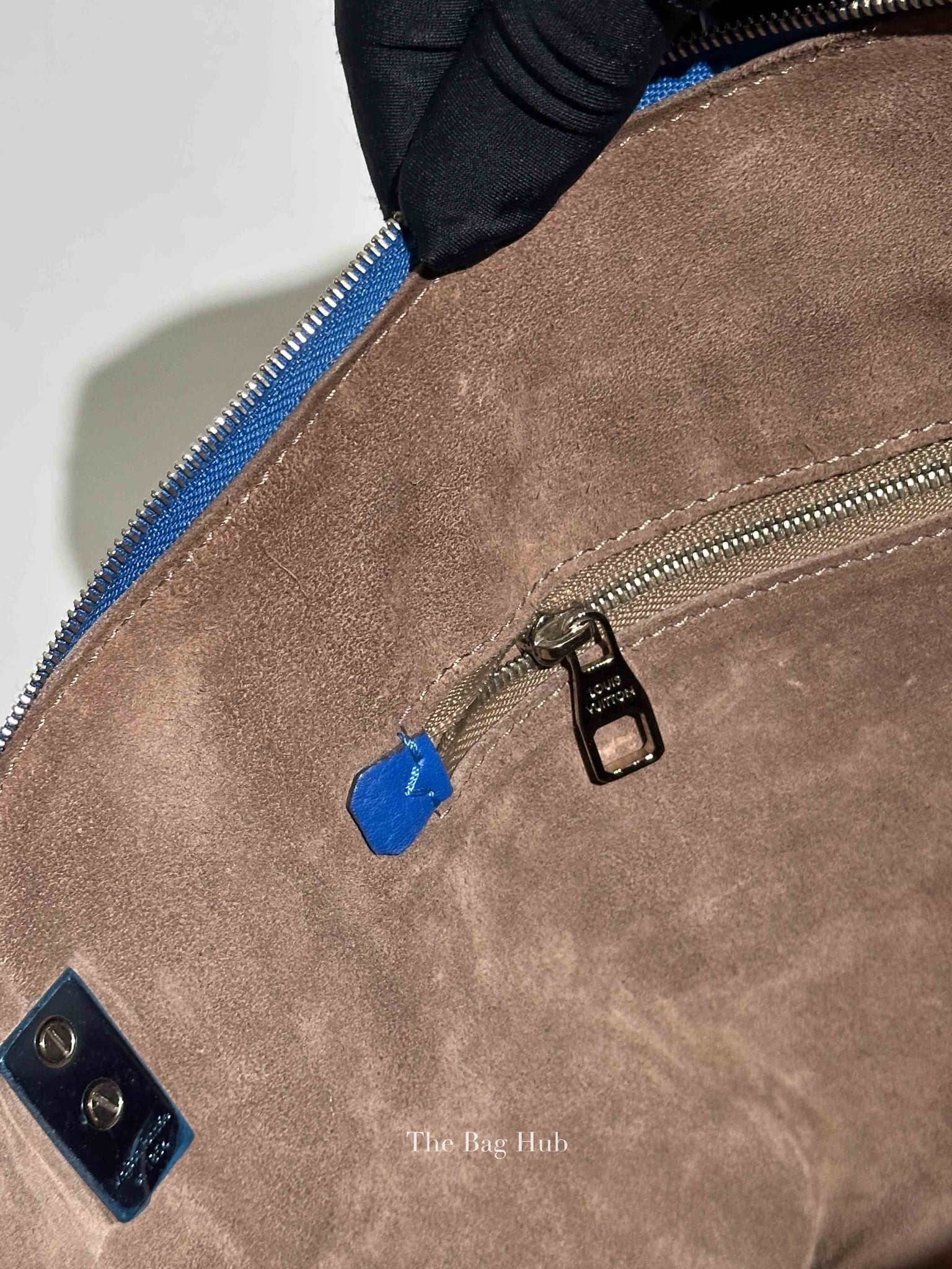 Louis Vuitton Bleu Veau Leather Cachemire Soft Lockit PM Bag