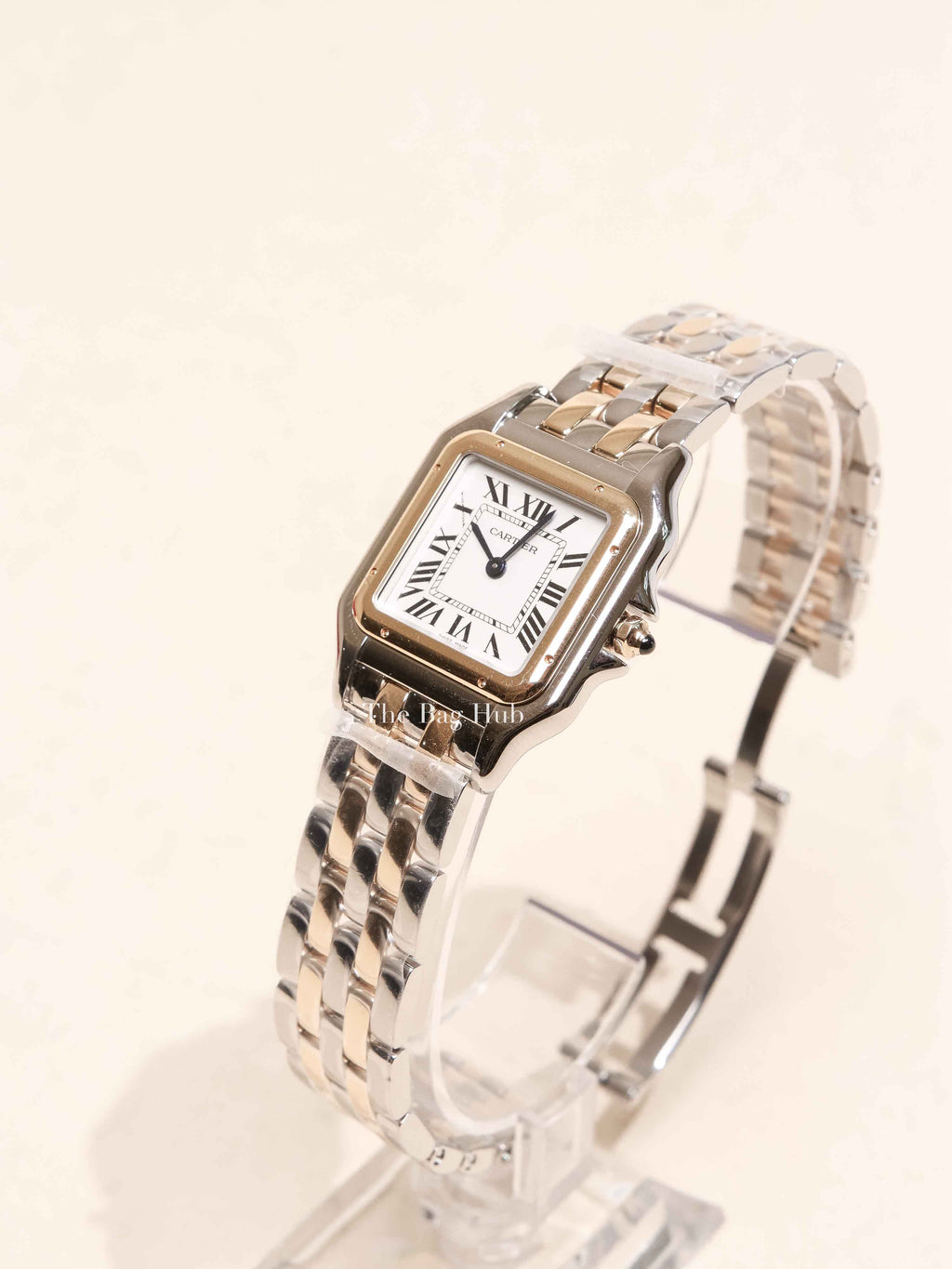 Cartier Yellow Gold and Steel Panthere Medium Watch 27x37 mm