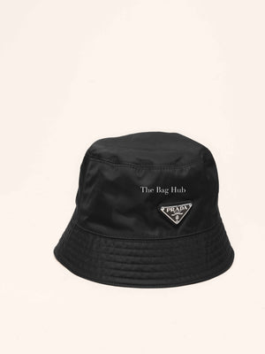 Prada Black Re-Nylon Bucket Hat M