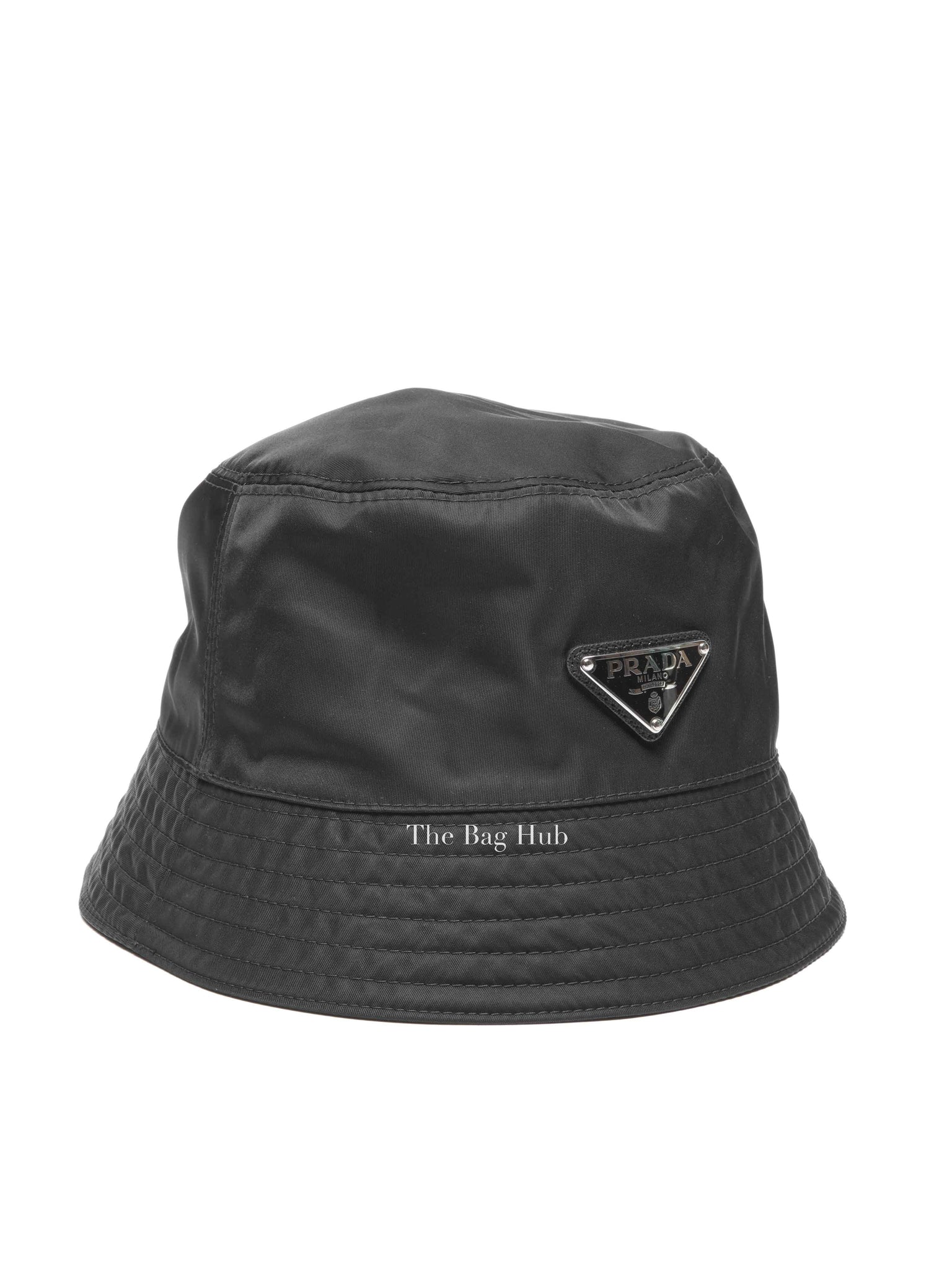 Prada Black Re-Nylon Bucket Hat M