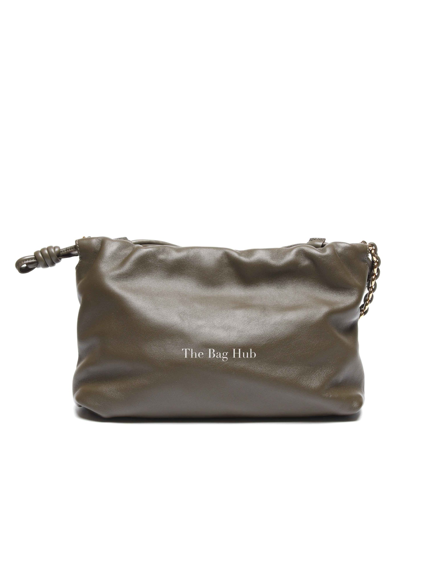 Loewe Dark Khaki Nappa Calfskin Medium Flamenco Bag