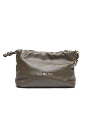 Loewe Dark Khaki Nappa Calfskin Medium Flamenco Bag