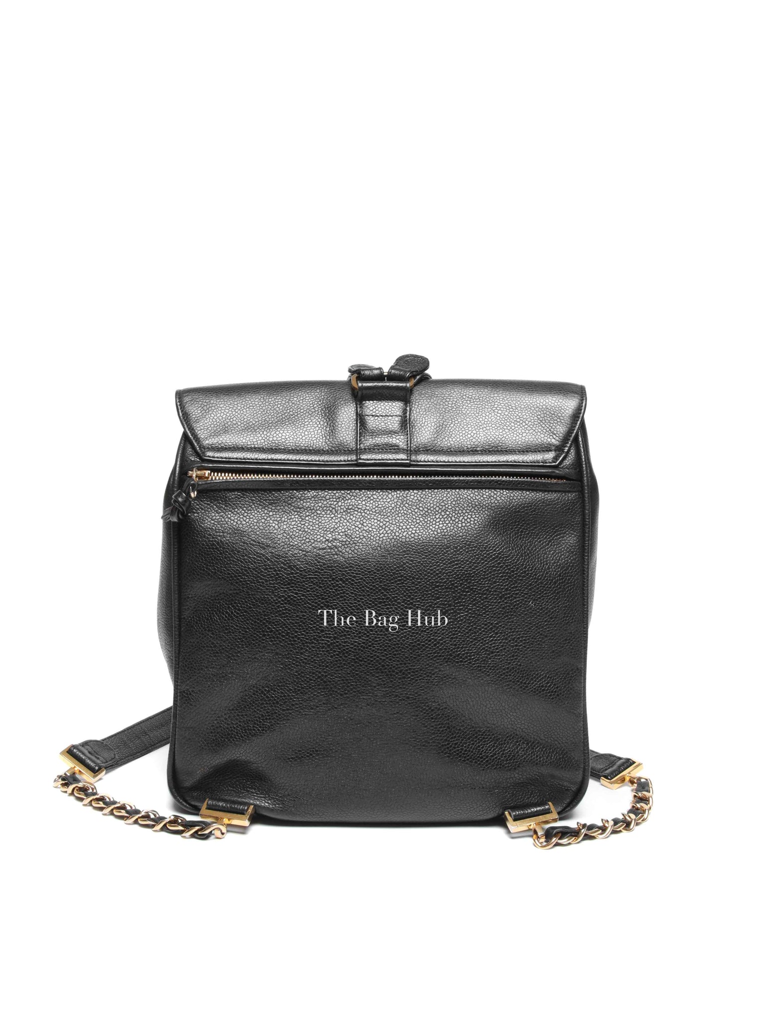 Chanel Black Caviar Vintage Medium Backpack