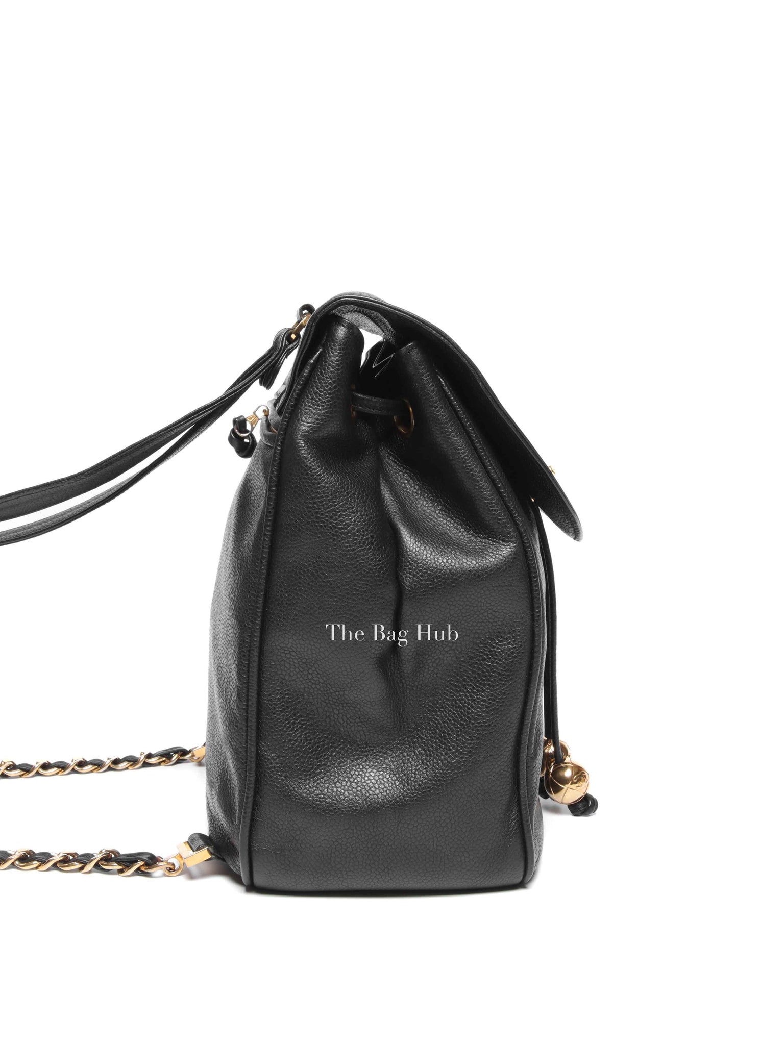 Chanel Black Caviar Vintage Medium Backpack