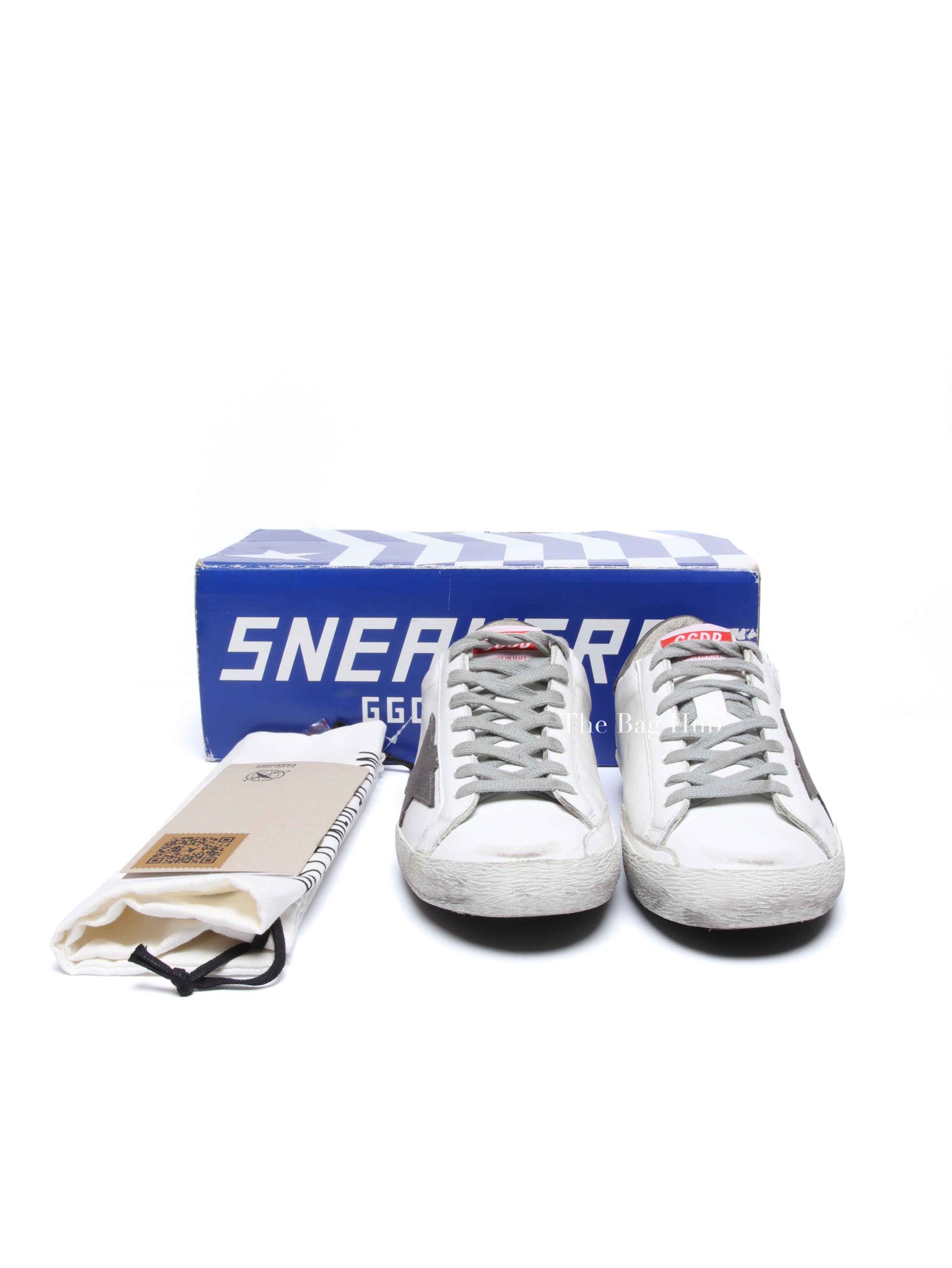 Golden Goose White Leather Super-Star Low-Top Men's Sneakers Size 40