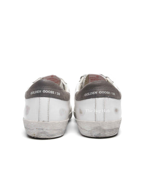 Golden Goose White Leather Super-Star Low-Top Men's Sneakers Size 40