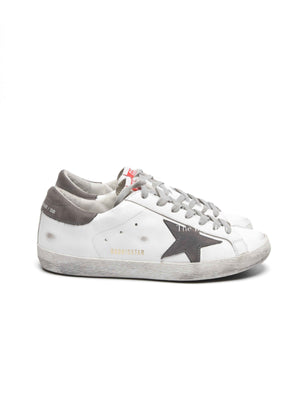 Golden Goose White Leather Super-Star Low-Top Men's Sneakers Size 40