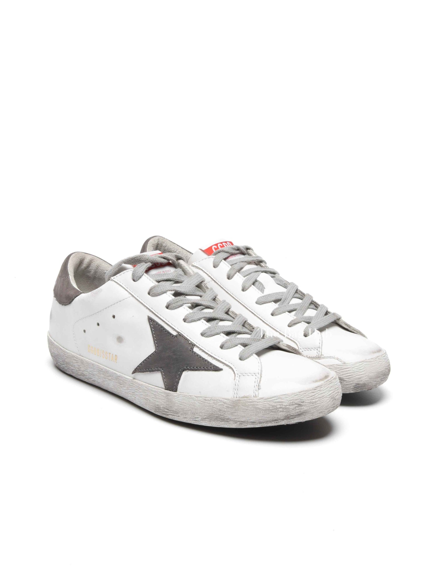 Golden Goose White Leather Super-Star Low-Top Men's Sneakers Size 40