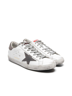 Golden Goose White Leather Super-Star Low-Top Men's Sneakers Size 40