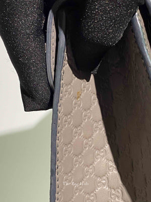 Gucci Dark Grey Calfskin Microguccisima Medium Emily Chain Shoulder Bag