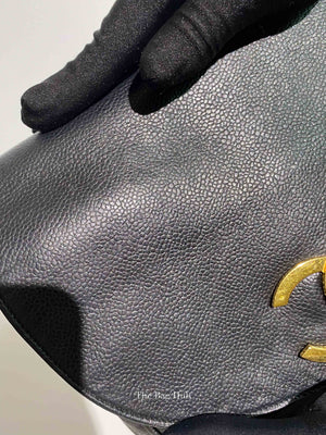 Chanel Black Caviar Vintage Medium Backpack