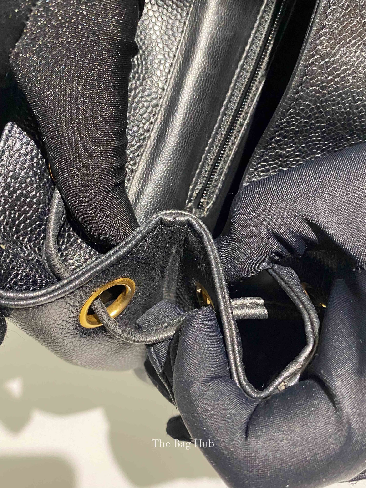 Chanel Black Caviar Vintage Medium Backpack