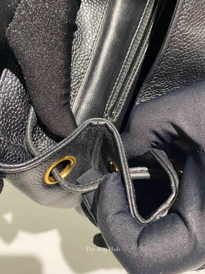 Chanel Black Caviar Vintage Medium Backpack