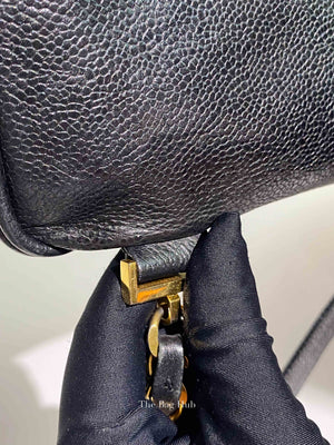 Chanel Black Caviar Vintage Medium Backpack