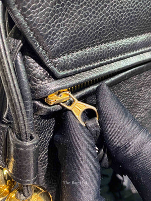 Chanel Black Caviar Vintage Medium Backpack