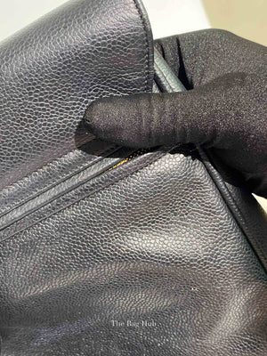 Chanel Black Caviar Vintage Medium Backpack